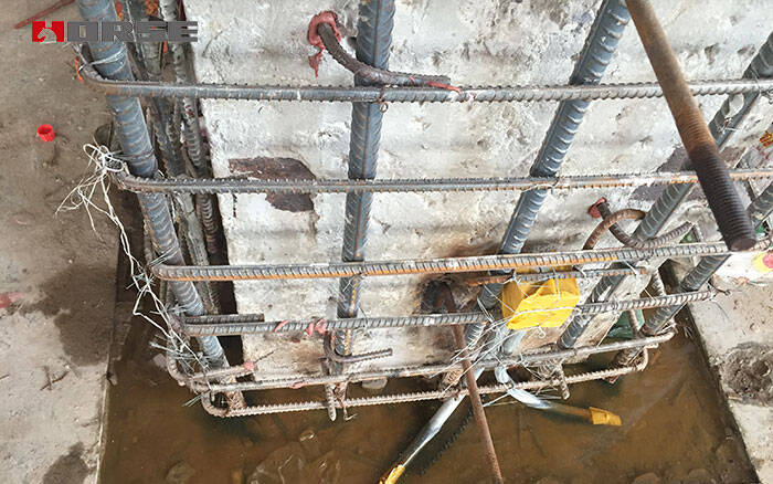 Rebar anchoring for structural retrofitting concrete 