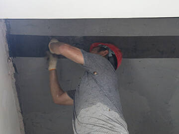 Rehabilitación de losas con polímero reforzado con fibra de carbono