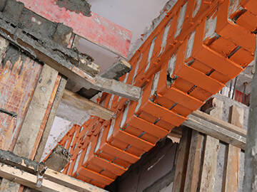 Pegado de placa de acero de refuerzo de vigas y losas de hormigón