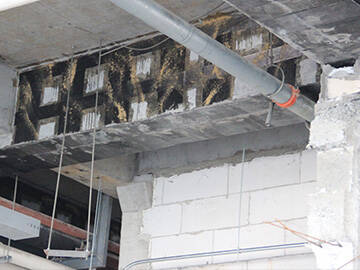 Reparación de vigas de hormigón armado (HA) con láminas de CFRP