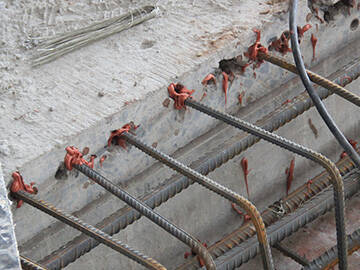 Anclaje de varillas de acero en hormigón