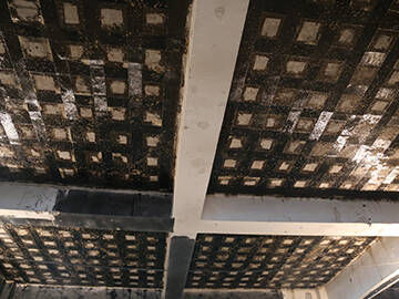 Sótano reforzado con láminas de CFRP