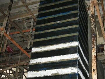 Rehabilitación de columnas, vigas y losas con materiales de polímero reforzado con fibra (PRFV)