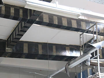 Refuerzo sísmico estructural mediante tejido de fibra de carbono