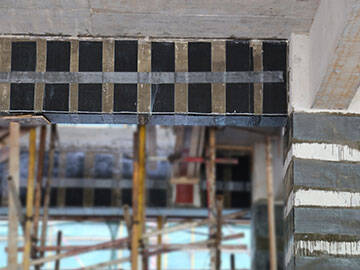 Refuerzo estructural de fibra de carbono por capacidad portante insuficiente