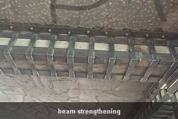 pegado de placa de acero sobre hormigón