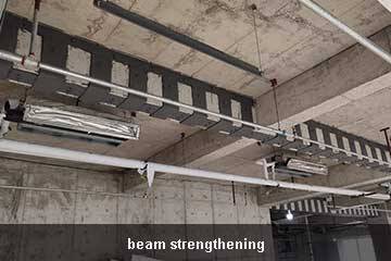 pegado de placa de acero sobre hormigón