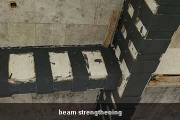 pegado de placa de acero sobre hormigón