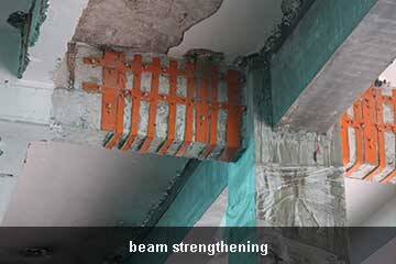 pegado de placa de acero sobre hormigón