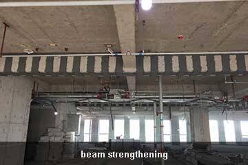 pegado de placa de acero sobre hormigón