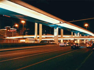 Refuerzo del paso elevado de Gulou con placa de carbono pretensado