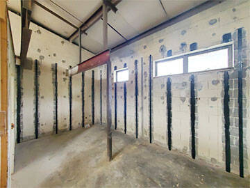 Refuerzo de Paredes de Sótano con Fibra de Carbono